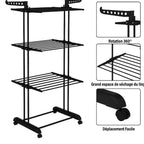 Clothes Airer Clothes Drying Rack Indoor Clothes Horse Laundry Clothes Rack Clothes Dryer 4 Tier Foldable Space Saving With Shoe Rack Stainless Steel Easy Storage