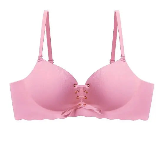 Drawstring Push Up Bra | Instant Cleavage & Anti-Sagging | Add 2 Cups Padded Wireless Strapless Bras Comfort Bra for A B C Cups Womenswear Minimalist