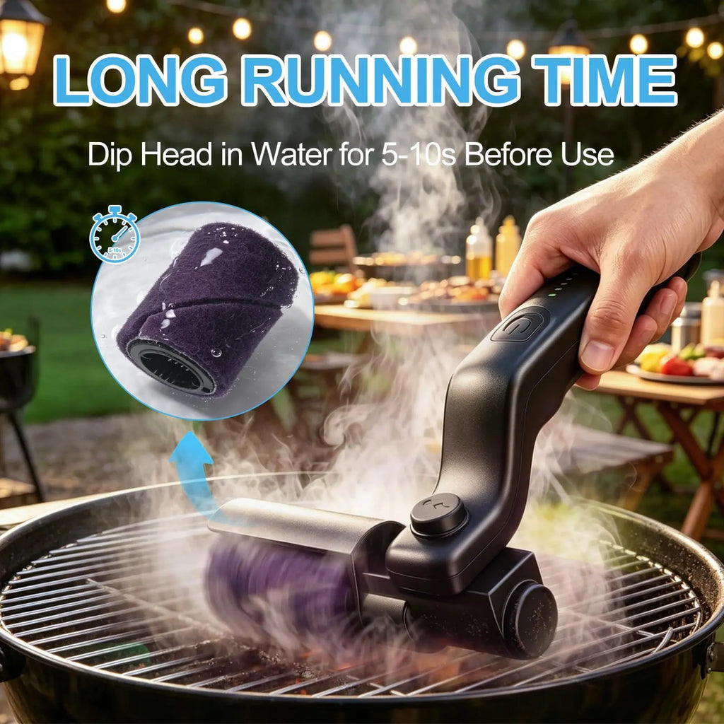 Upgraded Electric Brush,Rechargeable Cordless Grill Cleaning Brush.