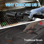 Upgraded Electric Grill Brush: Cordless Rechargeable Scrubber with Heavy-Duty Scouring Pad