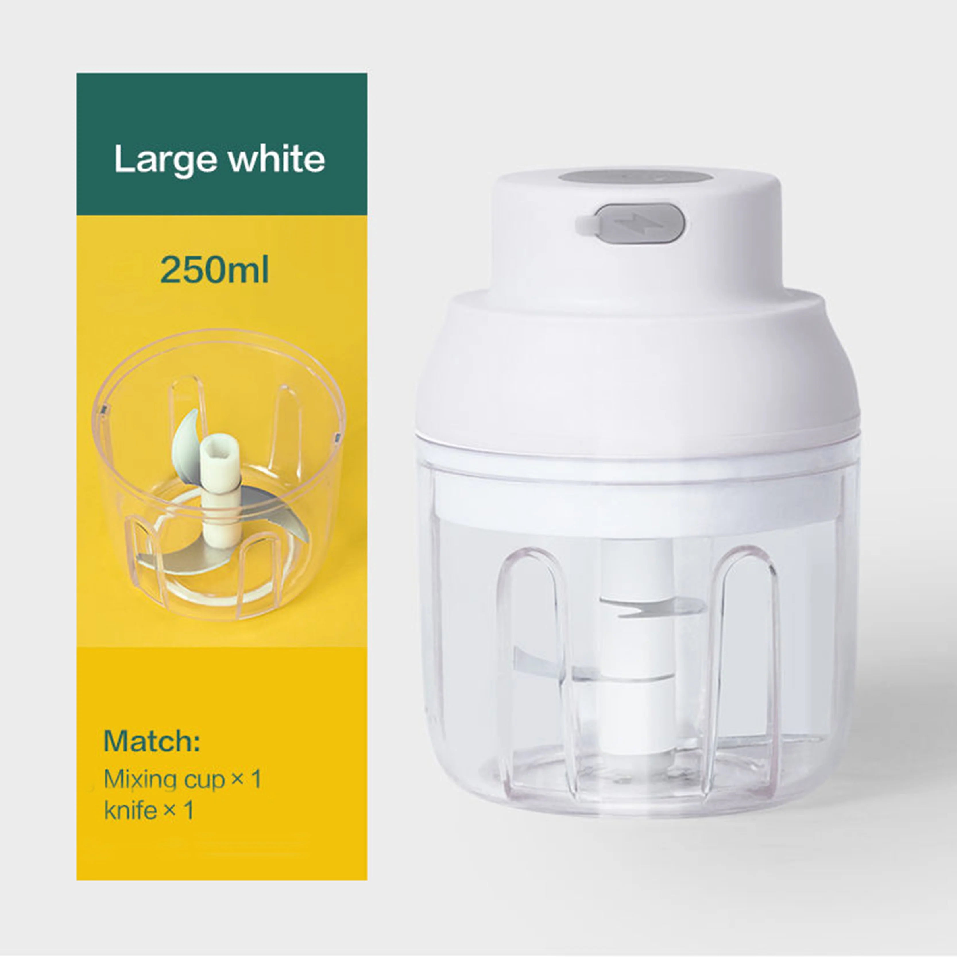 Limited Time: 60% OFF 🔥2026 New Mini Electric Food Chopper - Silent USB Charging, Compact Portable Garlic Chopper Kitchen Assistant
