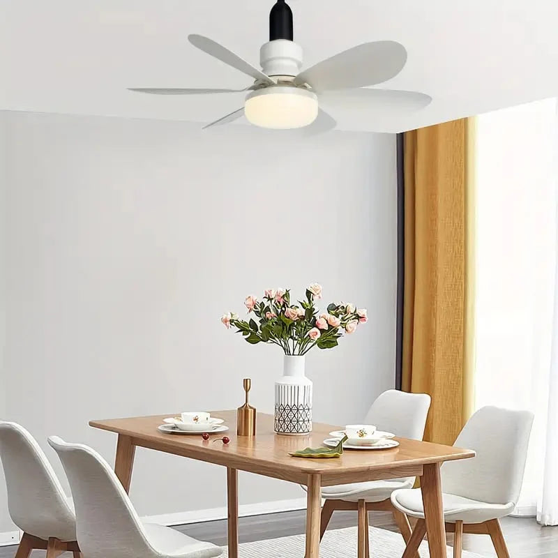 ⏰LAST DAY SALE 70% OFF🔥40W LED Ceiling Fan Light – 20.5” Ultra-Quiet with Remote 🎯 | E27 + FREE B22 Adapter 🔌 | For Bedroom 😴, Kitchen 👩‍🍳 & Garage 🛠️