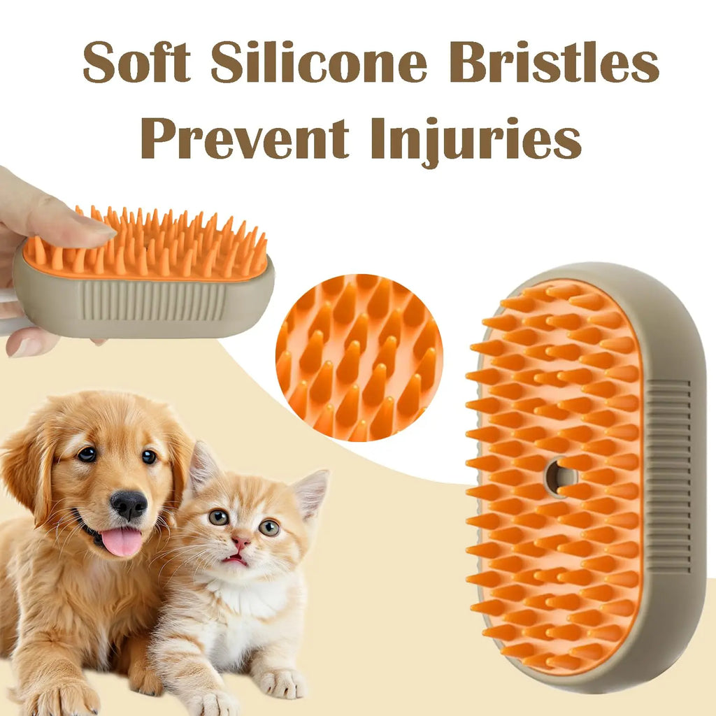 Limited Time: 70% OFF 🔥3 in 1 Pet Steam Brush | Rechargeable, Self-Cleaning, Deshedding & Massage Tool for Dogs & Cats