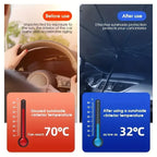 ☀️Car Sunshade – Effective Heat Insulation, UV Block & Easy Foldable Auto Windshield Protector