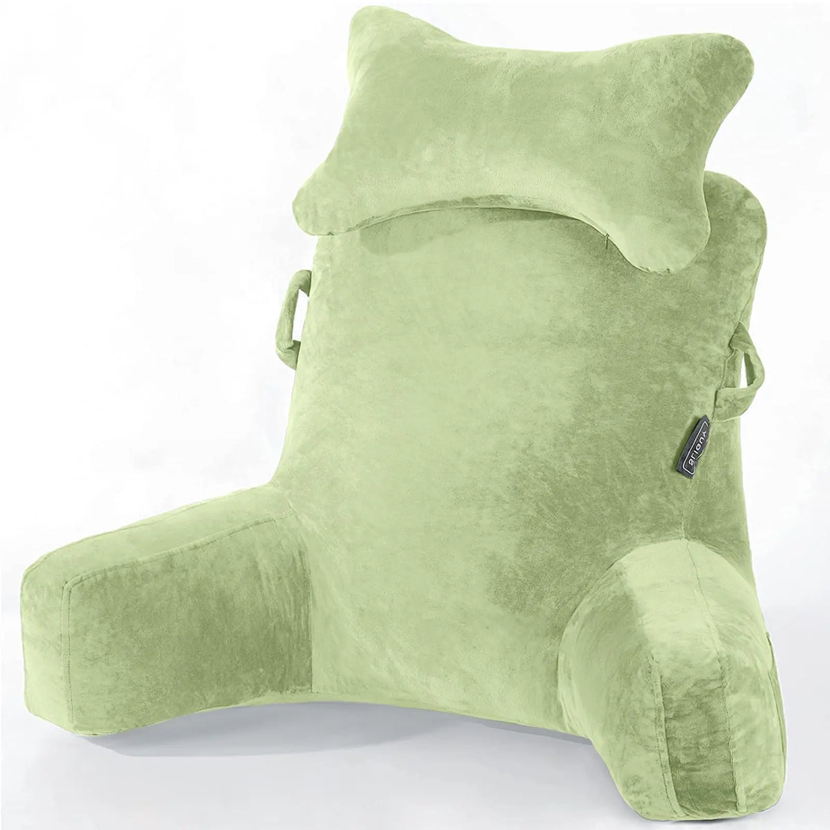 Extra-large reading pillow with removable neck cushion, suitable for sitting on bed or sofa