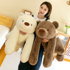 Oreiller en peluche ours