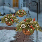 🔥Christmas Hot Sale🏆-🎄Pre-Lit Artificial Christmas Hanging Basket